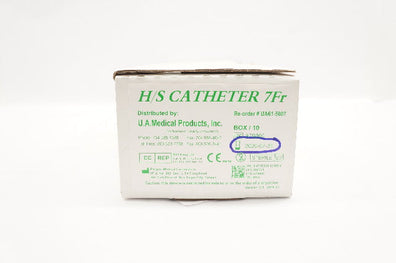 Panpac UA61-5007 H/S Catheter 7Fr - Box of 7 (x)